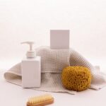 Everything Shower Routine with skincare, haircare, and self-care essentials